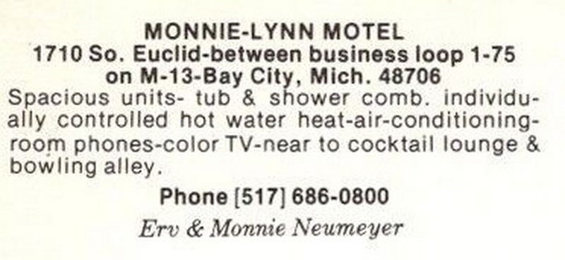 Monnie-Lynn Motel - Vintage Postcard (newer photo)